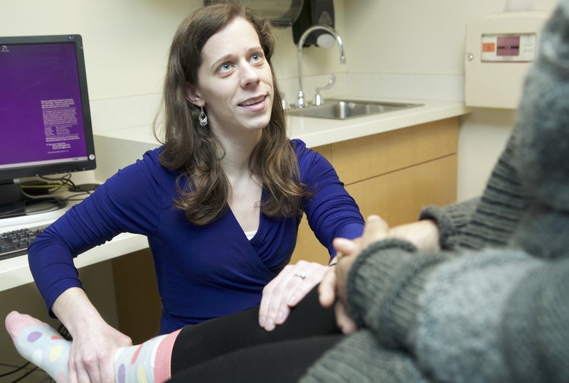 Faculty member Dr. Leah Concannon with patient